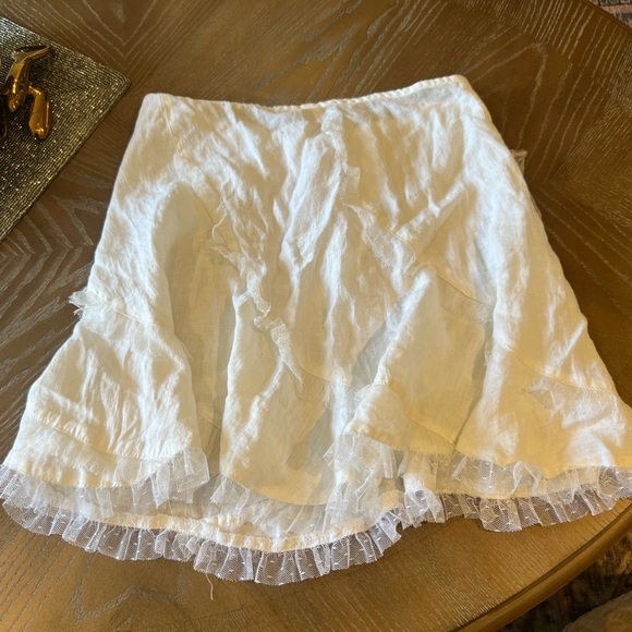 Rubber Ducky Productions, Inc. Elegant White Ruffled Skirt - Picture 1 of 4
